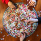 Eeboo: Piece And Love Women March! 500 Piece Round Circle Jigsaw Puzzle, Puzzle For Adults And Families, Glossy, Sturdy Pieces And Minimal Puzzle Dust