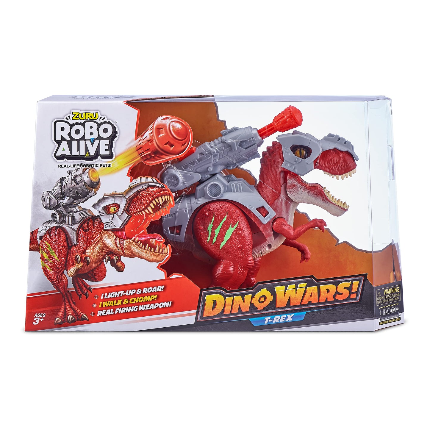 Robo Alive Dino Wars T-Rex 7132 - One Size Plastic Toy in T-Rex Color