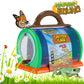 Nature Bound Critter Cage Bug Catcher and Habitat Kit | Insect Netting and Activity Booklet | STEM Educational Toys for Kids | Indoor and Outdoor Use | 8.5 x 5.75 x 8 | Green