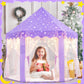 Evoionos Purple Tent For Girls, Kids Tent Indoor, Princess Tent With Star Lights, Girls Play Tent, Princess Castle Playhouse Ten