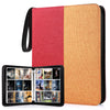 Wot I Trading Card Binder, 900 Pockets Collection Card Binder Sleeves With Polyester Fabric Cover&Zipper, Double Sided Pockets C