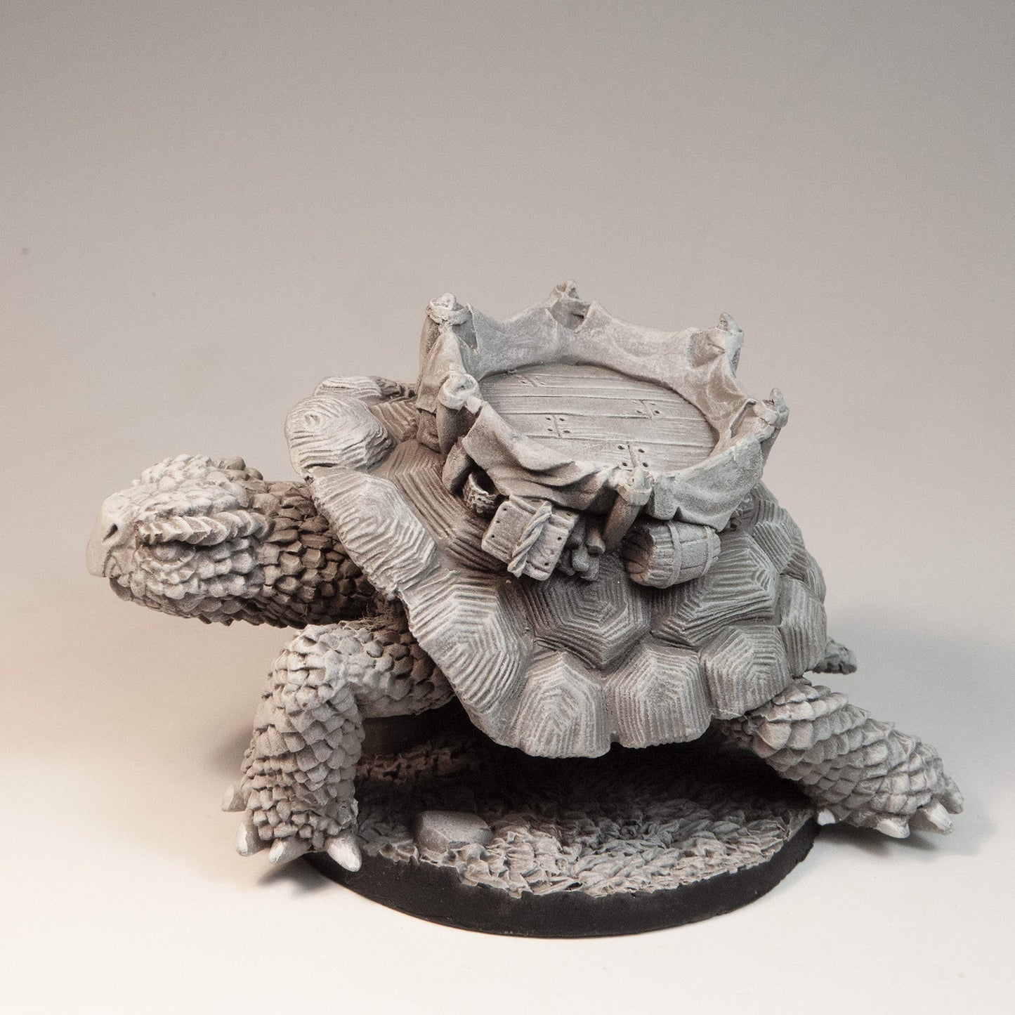 Stonehaven Miniatures Great Tortoise Miniature Figure, 100% Urethane Resin - 57Mm Tall - (For 28Mm Scale Table Top War Games) - Made In Usa