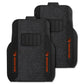 FANMATS 14770 Oregon State Beavers 2-Piece Deluxe Car Mat Set, Vinyl Trim and Colored Team Logo, Dual Rib Charcoal Carpet, Trimm