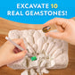 National Geographic Gemstone Dig Kit - Dig Up 10 Real Gemstones And Crystals, Science Kit For Kids, Gem Digging Kit, Gift For Gi