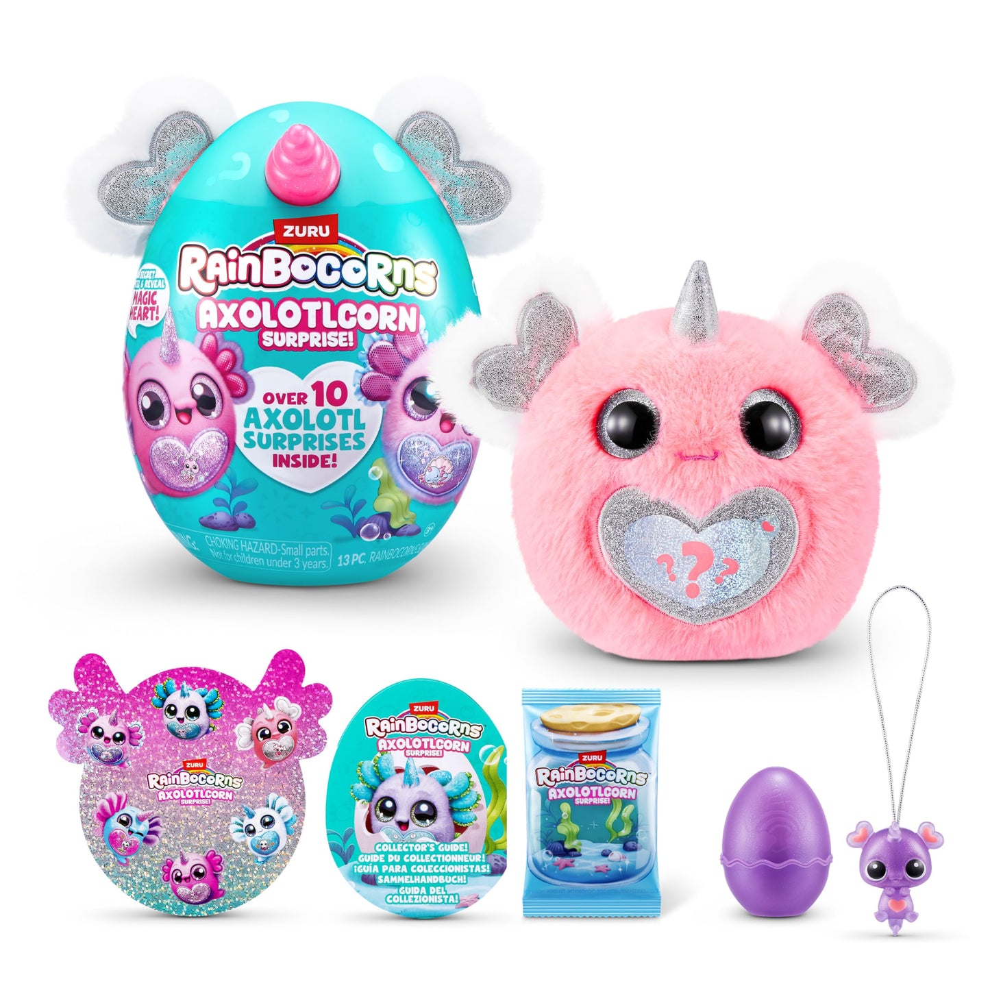 Rainbocorns Axolotlcorn Surprise by ZURU  Collectible Plush Toy for Girls 3+