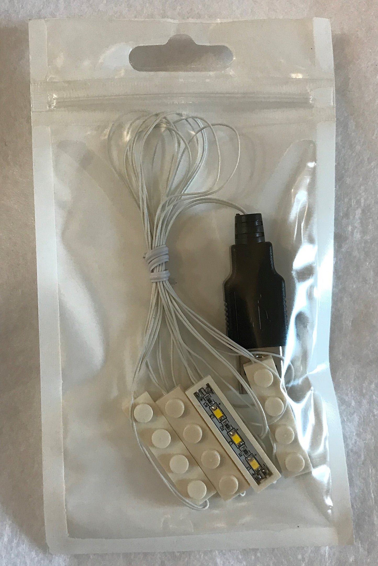 White led Light 4 1x4 Brick for Lego USB Connected for Lego