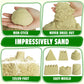 Billeeit Sand Construction Kit with A Big Foldable Sandbox and 2.2lbs Magic Sand, Truck Sand Construction Toys Including Castle