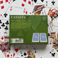 Gibsons Piatnik Canasta Card Game - Green Playing Cards, Model GIBP2555, Card Material