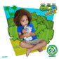 Ecobuddiez - White Tiger From Deluxebase. 8-Inch Sustainable Plush Animal From Recycled Materials, Eco-Friendly Soft Stuffed Toy