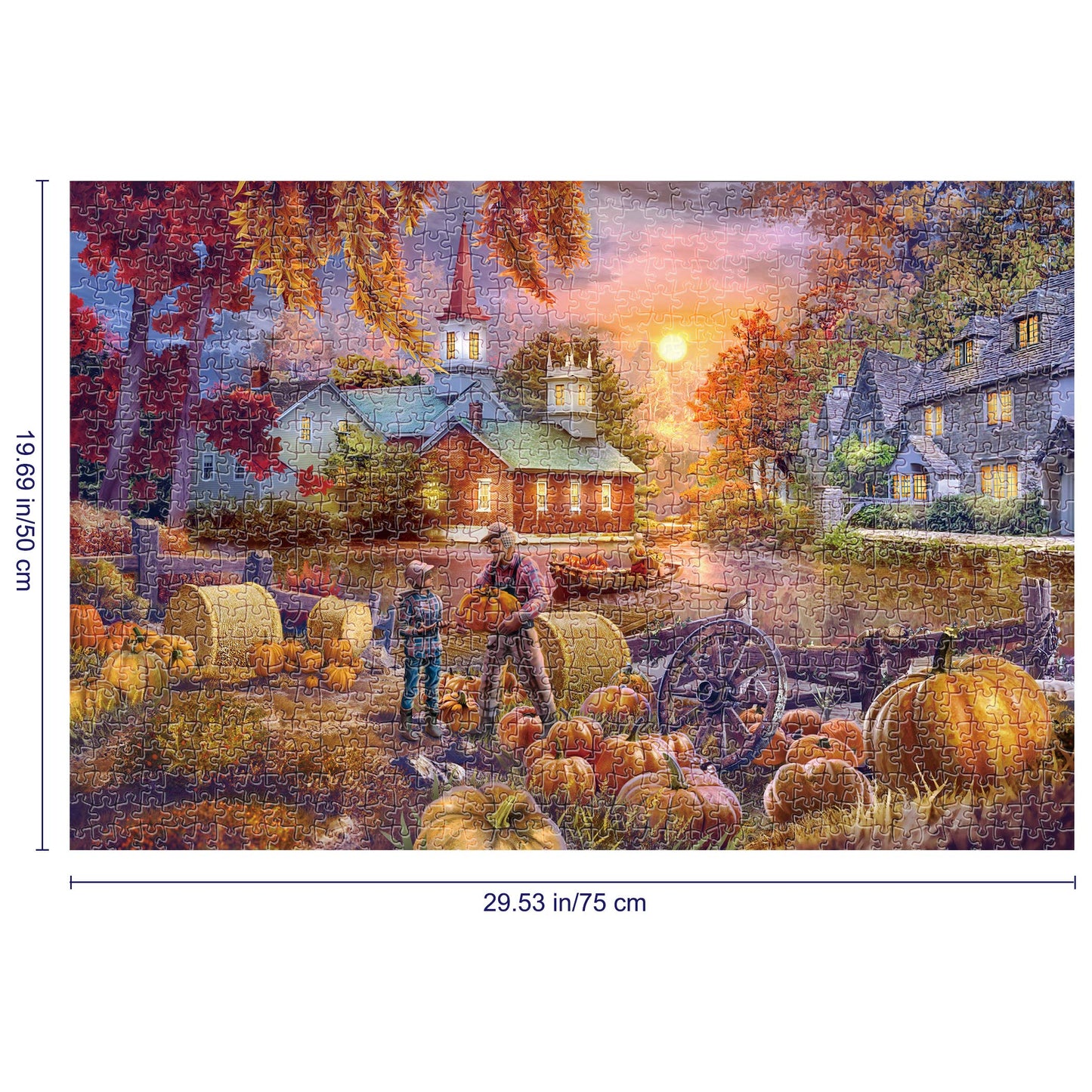 Tektalk 1000 Pieces Jigsaw Puzzles for Teens & mature-themeds (Harvest)