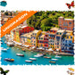Unidragon Wooden Jigsaw Puzzles - Nature Italian Riviera, 500 Pcs, King Size 16.9'X11.8', Beautiful Gift Package, Unique Shape Best Gift For Adults And Kids