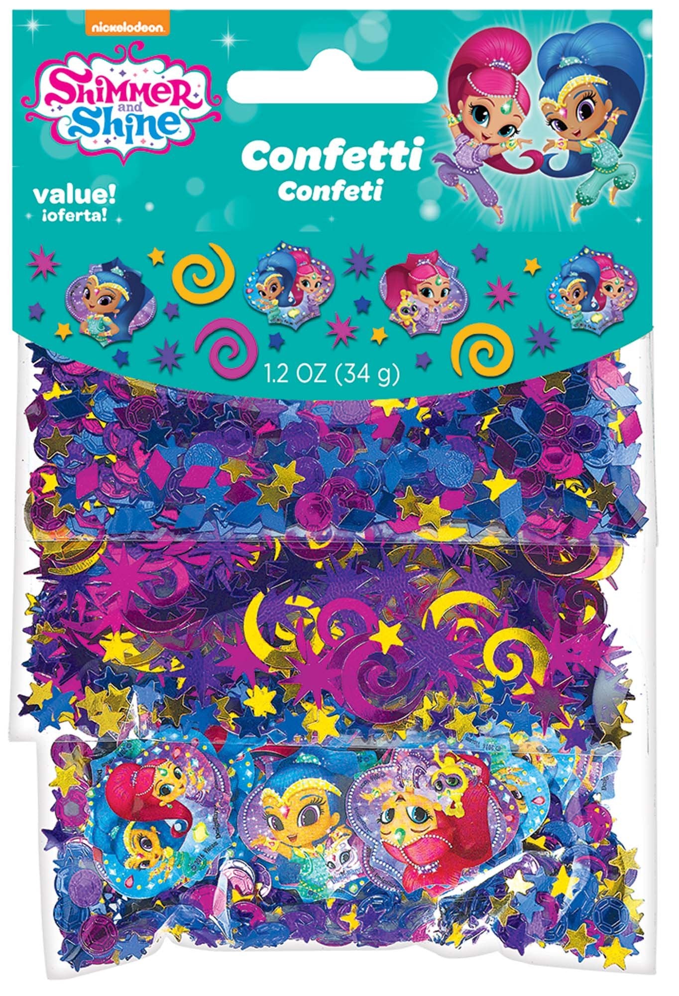 Shimmer and Shine Birthday Party Supplies Confetti Pack 1.2oz - 1 Pack