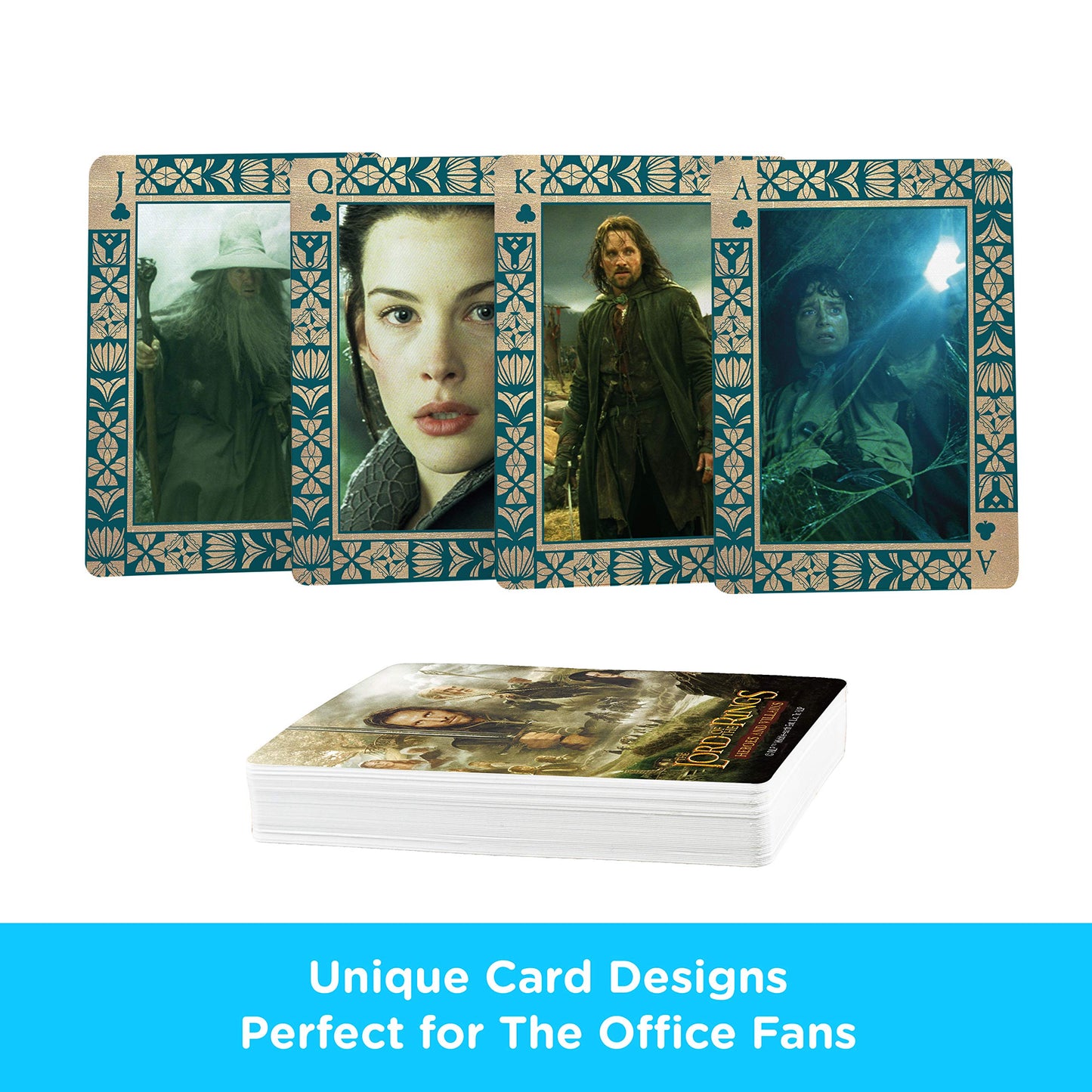 Lord Of The Rings Playing Cards - Lotr Heroes & Villains Themed Deck Of Cards For Your Favorite Card Games - Officially Licensed Lotr Merchandise & Collectibles
