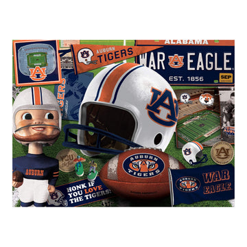 Youthefan Ncaa Auburn Tigers Retro Series Puzzle - 500 Pieces, Team Colors, Large