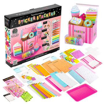 Fashion Angels - Sticker Stackers Set Confectionery, Foam Stickers For 3D Creations, Children'S Toy Food, Creative Activity, From 8 Years, F13195