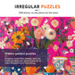 Naturelish Puzzles for mature-themeds 1000 Pieces - Flowers Art: Difficult Challenging Unique Jigsaw Puzzle for mature-themeds  Gift for Women  6-Color-Zone on Back Puzzles