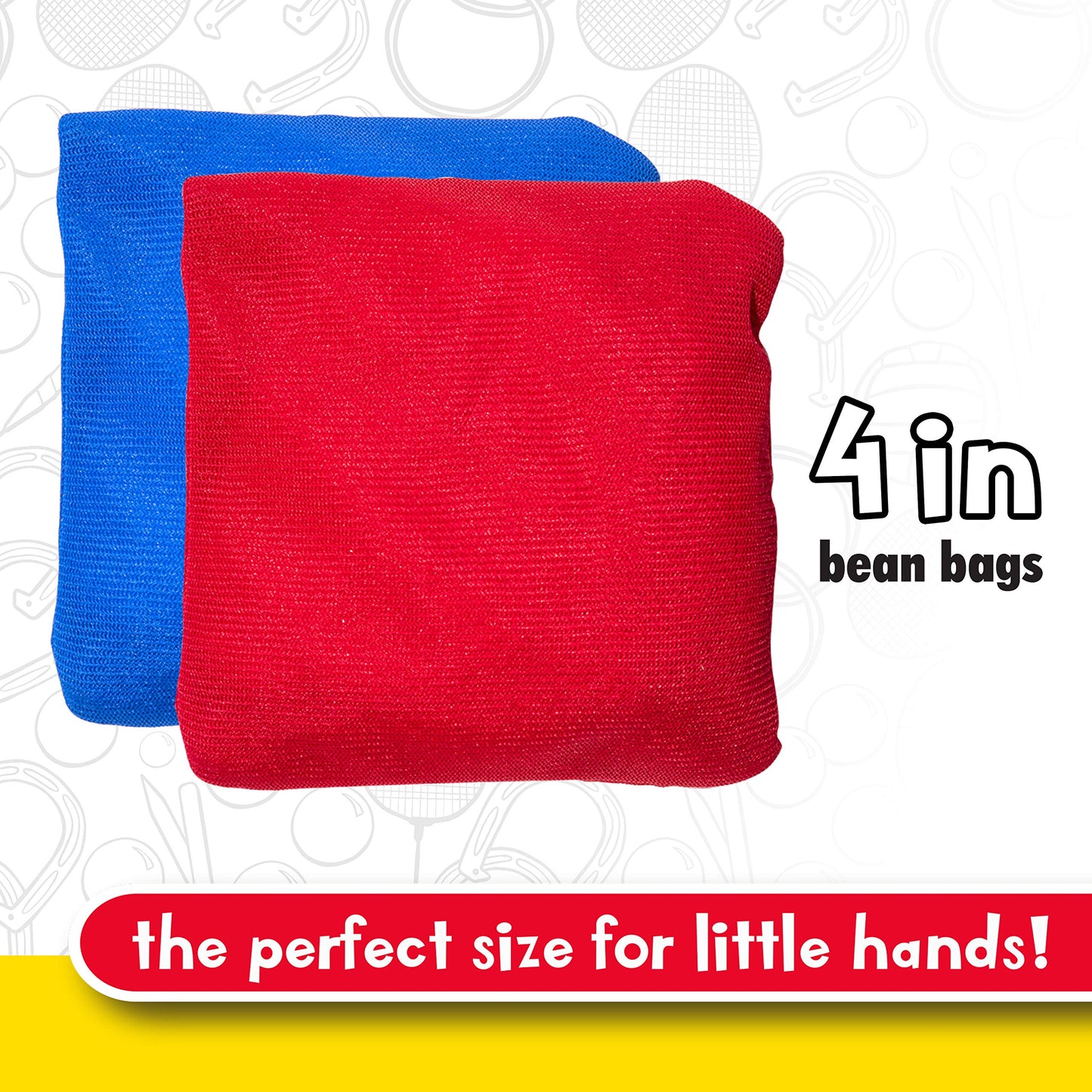 Franklin Sports Kids Bean Bag Toss - 5 Hole Bean Bag Toss Game With (4) Bean Bags - Portable Indoor + Outdoor Target - 31' X 33'