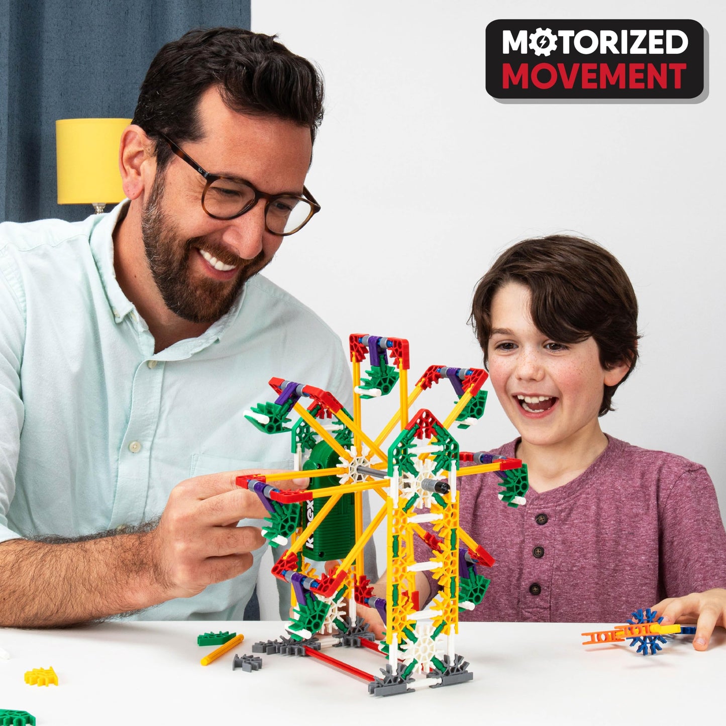 K'NEX Power & Play Motorized Set, 529 Pieces, STEM Building Toy, Multicolor, Ages 7+