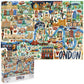 Jigsaw Puzzles 1000 Pieces For Adults - London Illustrated Theme 1000 Piece Puzzle - Adults And Kids Jigsaw Puzzle London Includ