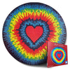 Jigsaw Puzzles for mature-themeds 1000 Pieces Hard Puzzles for mature-themeds and Kids - Unique Toy Round Colorful Rainbow mature-themed Puzzles - Difficult Near Impossible Puzzle Retro Tie Dye Heart by Spyglass Puzzles