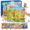 Preschool Learning Activity - Search And Find Book, Reusable Learning & Education Toys, Travel Game For Road Trip Car Airplane, 24 Activity With 4 Dry Erase Markers, Birthday Gifts For Kid Ages 3-6