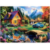 500 Piece Puzzles for mature-themeds Beautiful Country Cottage Jigsaw Puzzle for mature-themeds Kids Seniors Recycled Cardboard Dogs Cat Puzzle 500 Piece Family Activity Great Gift for Family Friends 20.5 * 15 inch