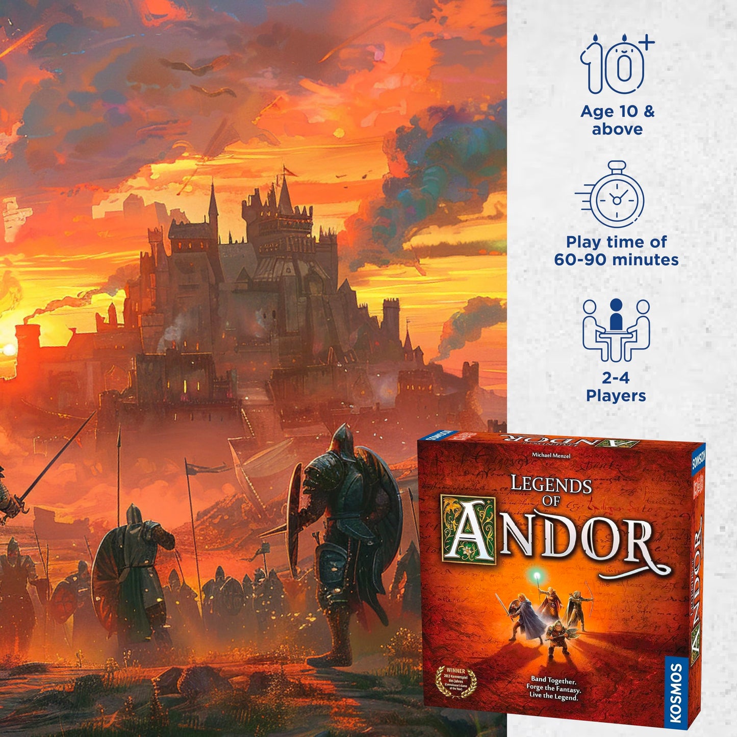 Legends Of Andor Board Game | Cooperative Strategy Adventure Game By Kosmos | Spiel Des Jahres Kennerspiel Winner