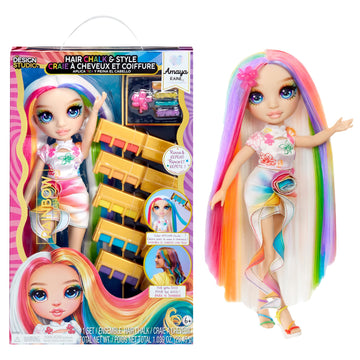 Rainbow High Hair Chalk & Style Amaya - Rainbow 11    Doll. Washable Rainbow Hair Chalk, Color, Style, Play, Rinse & Repeat. Gre
