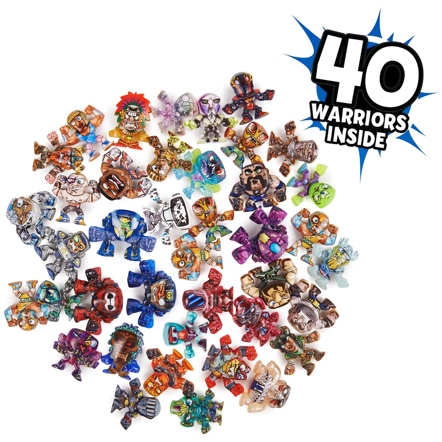 Million Warriors 40-Pack Collectible Figures, Plastic Surprise Toys for Ages 5+, Warrior Bundle, Model 6064760