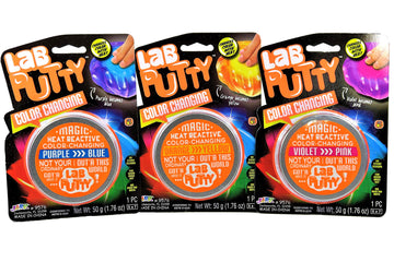 Lab Putty Color Changing Heat Sensitive Bouncing (3 Units Assorted) By Ja-Ru. Putty For Kids Best Smart Crazy Stress Relief Putt