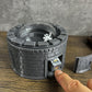 Munnygrubbers - Castle Dice Popper V2 - Dice Jail - For Ttrpg & Board Games - (Random 7Pcs D20 Dice Set Included) - Dice Roller - Dice Tower - Dice Holder - Dungeons And Dragons - Dnd - (Marble)