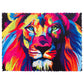 Woosaic Original Wooden Jigsaw Puzzles - Hologram Lion, 500 Pcs, 15''X11'', Beautiful Gift Package, Unique Shape Best Gift For A