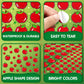Linaye 2000 Count Apples Stickers For Kids, 24 Sheets Apple Shape Stickers For Teacher Reward Stickers, Cute Fruit Stickers Mini