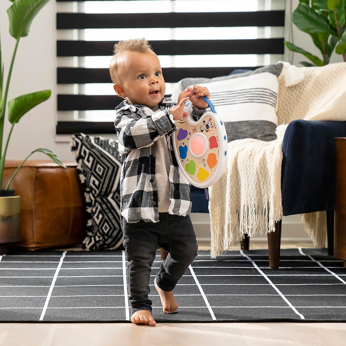 Baby Einstein + Hape Playful Painter Magic Touch Color Palette Light Up Toy, Boy Or Girl Ages 6+ Months