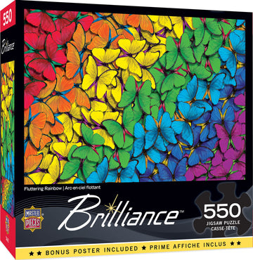 Fluttering Rainbow 550 Piece Jigsaw Puzzle