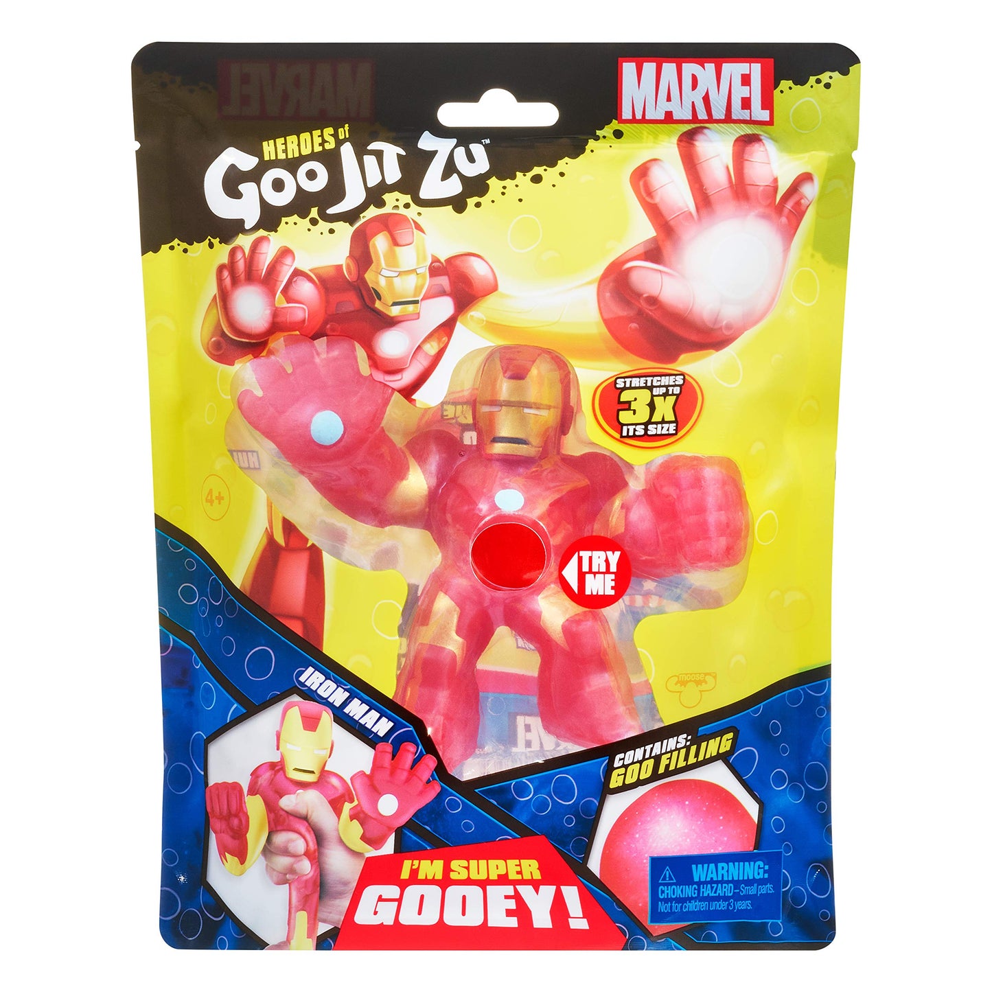 Heroes Of Goo Jit Zu Licensed Marvel Hero Pack - Iron Man, Multicolor (41056)