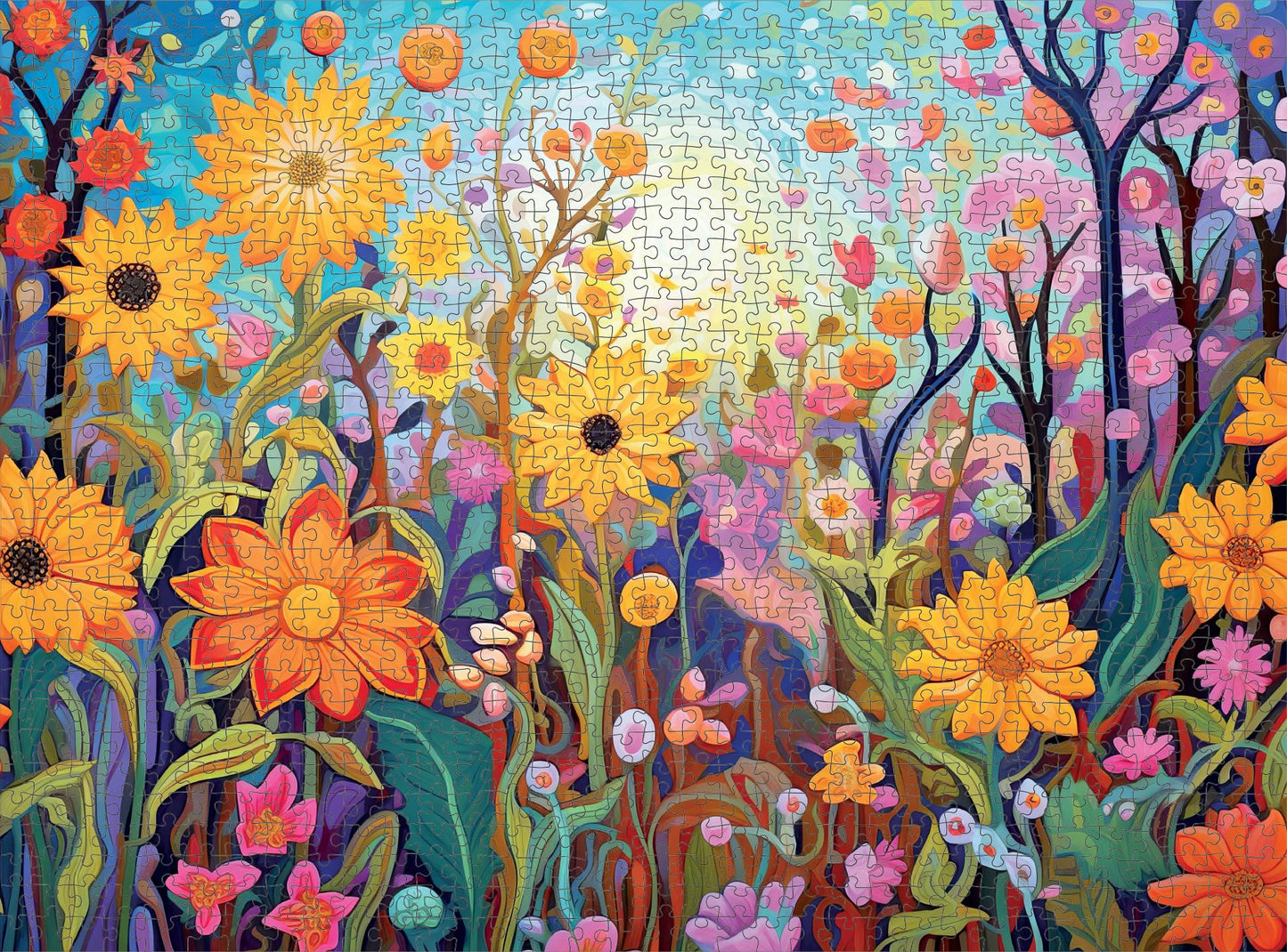 Cross & Glory 1000 Piece Jigsaw Puzzle - Sarah's Secret Garden Adventure, Large 20x27 Inches, Artistic Flower Garden Theme, Model CG-M-077