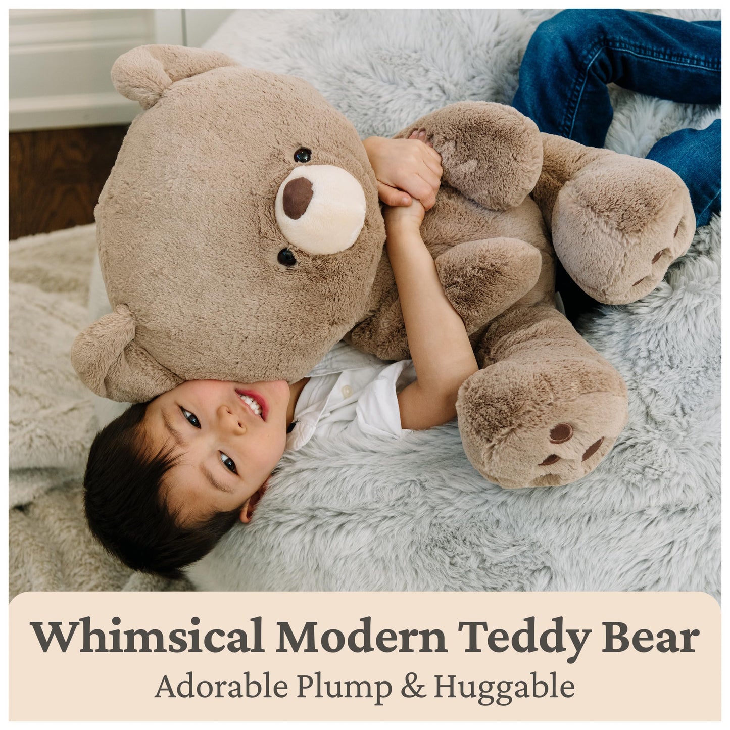 GUND Kai Teddy Bear - Premium Plush Toy, Brown, 23" - Soft Stuffed Animal for Ages 1 & Up, Model 6055965