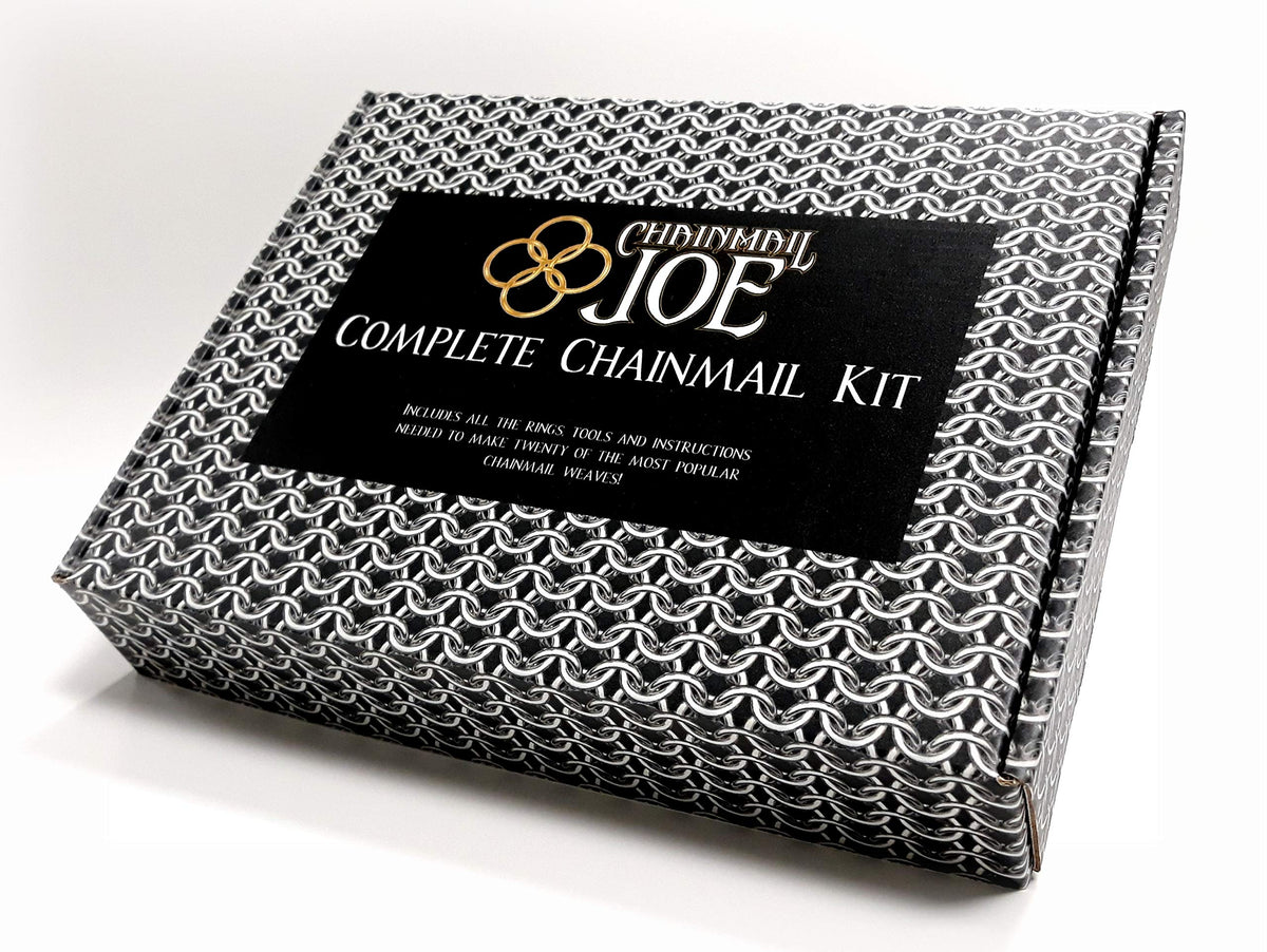 Complete Chainmail Kit  20 Weave Tutorial Book, 23,000+ Rings(Over 4 Pounds), Clasps, And Tools