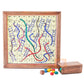 Ortus Handmade Wooden Classic 2 In 1 Magnetic Ludo Snakes And Ladders Set | Travel Board Game For Adults And Kids | Best Birthda