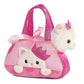 Aurora Fashionable Fancy Pals Peek-A-Boo Princess Kitty Stuffed Animal - On-The-go Companions - Stylish Accessories - Multicolor 7 Inches
