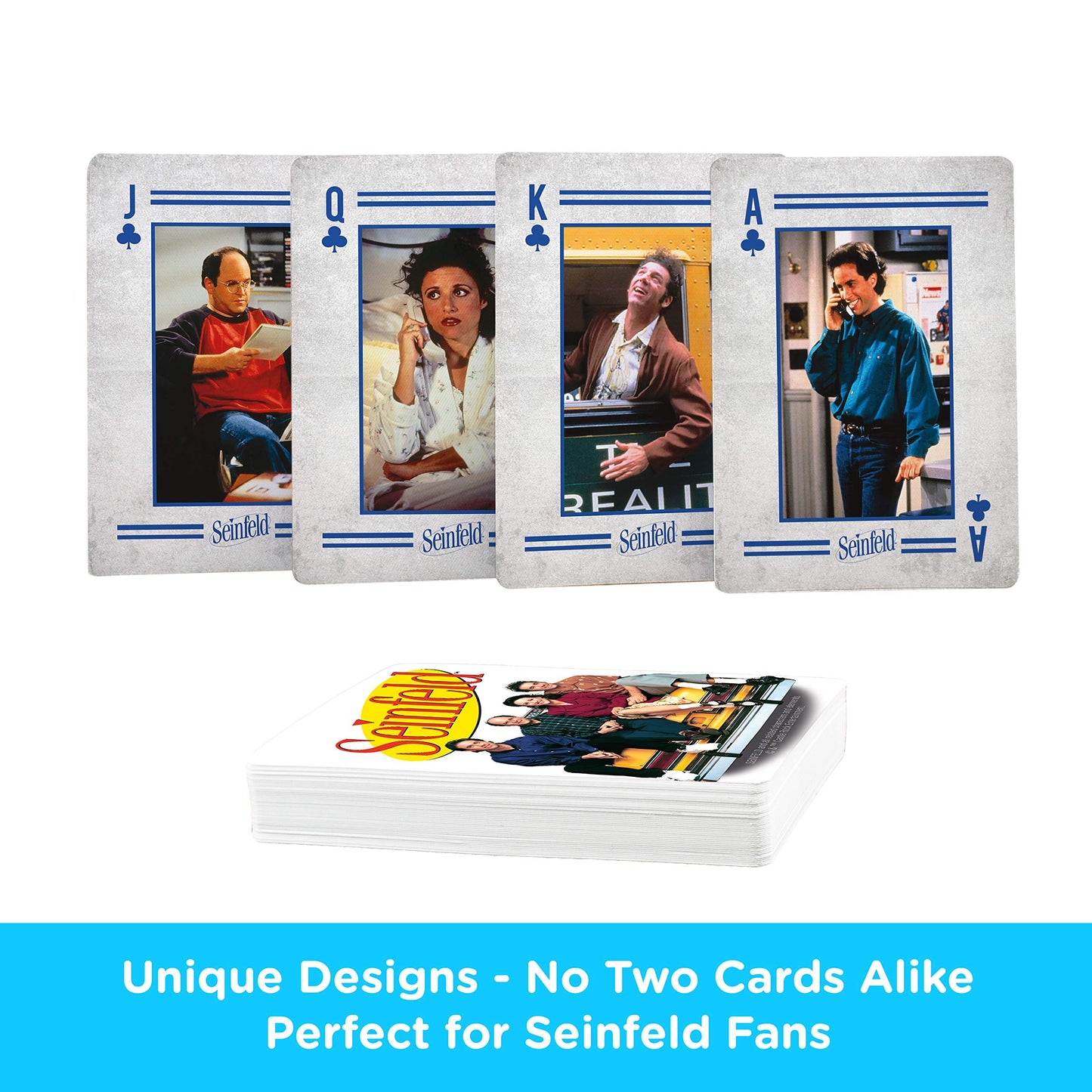 Aquarius Seinfeld Playing Cards - Seinfeld Photos Themed Deck Of Cards For Your Favorite Card Games - Officially Licensed Seinfeld Merchandise & Collectibles