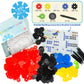 Brain Flakes 3-In-1 Building Kit With Detailed Step By Step Instructions - 580 Pieces To Build All 3 Vehicles - Wheel Pieces And Special Parts Are Included - Ages 7 And Up