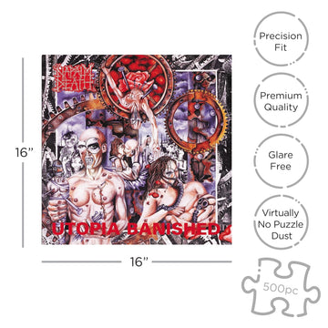 Napalm Death Jigsaw Puzzle Utopia Banished Band Logo Official 500 Piece