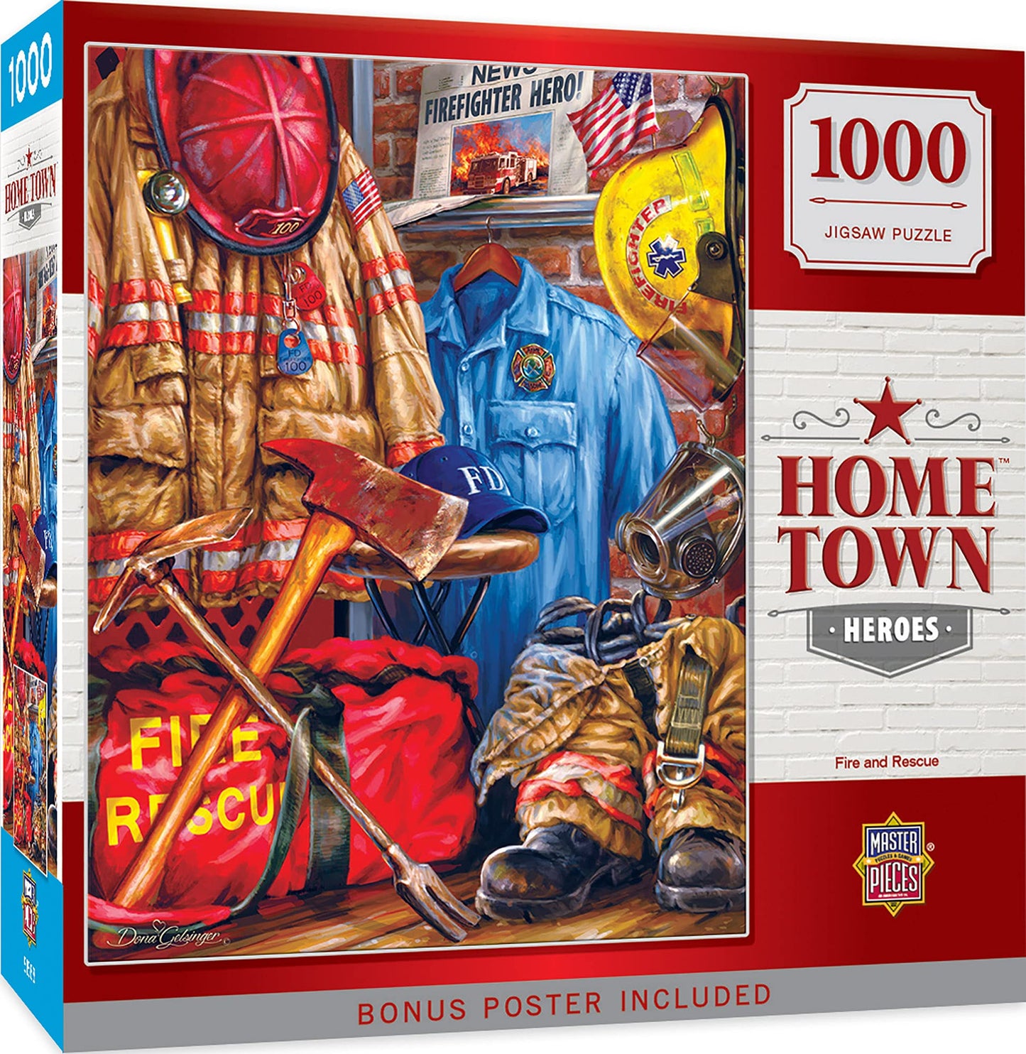Masterpieces 1000 Piece Jigsaw Puzzle For Adults, Family, Or Youth - Fire And Rescue - 19.25''X26.75''