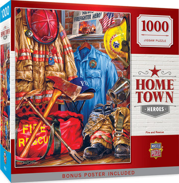 Masterpieces 1000 Piece Jigsaw Puzzle For Adults, Family, Or Youth - Fire And Rescue - 19.25''X26.75''