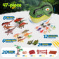 FINcredible Dinosaur Toys for Kids 3-5 - Realistic Dinosaur Figures Including 2 Pullback Dinosaur Cars - Dinosaur Toys for Toddlers & Kids - Toy Dinosaur Playset Gift for 3  4  5  6  7 Boys & Girls