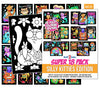 Super Pack of 18 Fuzzy Coloring Posters (Silly Kitties Edition) - Arts & Crafts for Kids, Toddlers, Girls, Boys & Adults - Great
