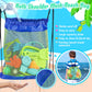 Beach Toys, 36Pcs Dinosaur Sand Toys for Kids Toddlers, Sandbox Toys with 2 Truck, Collapsible Beach Bucket, Mesh Bag, Sand Mold
