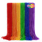 Billeeit 5Pcs Water Skipping Balls for Pool Play, Rainbow Color Splash Water Bouncing Balls with Portable Mesh Bag, Fun Beach To